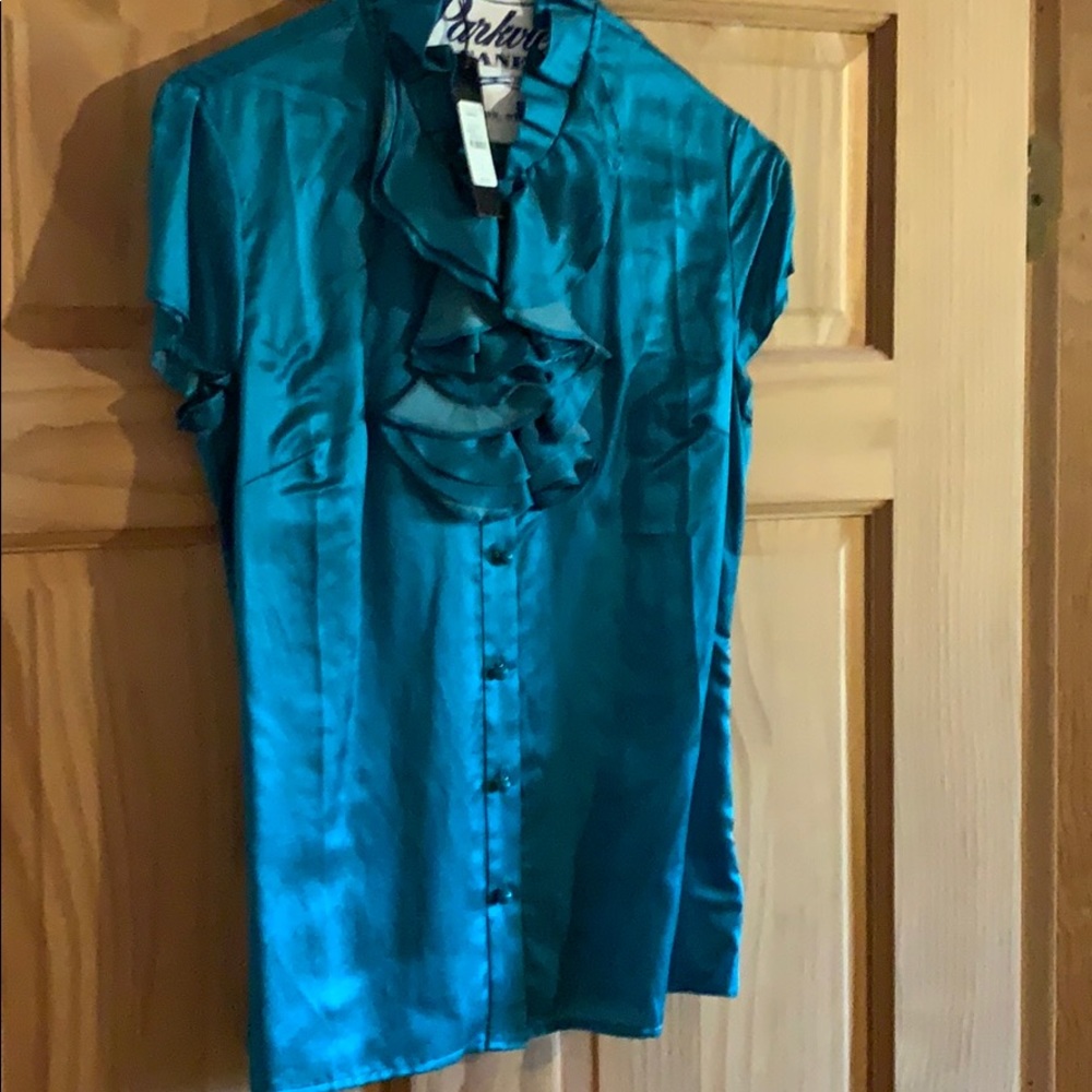 Talbots NWT Blouse Size 4 Tourqouise